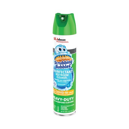 Scrubbing Bubbles Cleaners & Detergents, Aerosol Spray, Rain Shower, 12 PK 313358